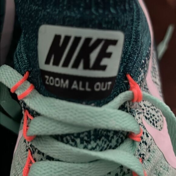 🔥 Nike Zoom All Out Flyknit ‘Green Glow’ 845361-300 Women’s Size 9.5 - PERFECT - Picture 7 of 12